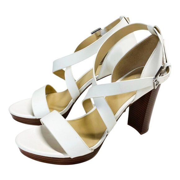 Nine West Deanne Size 10 Strappy Platform Heels Evening Party Sandals Open Toe - Picture 3 of 10